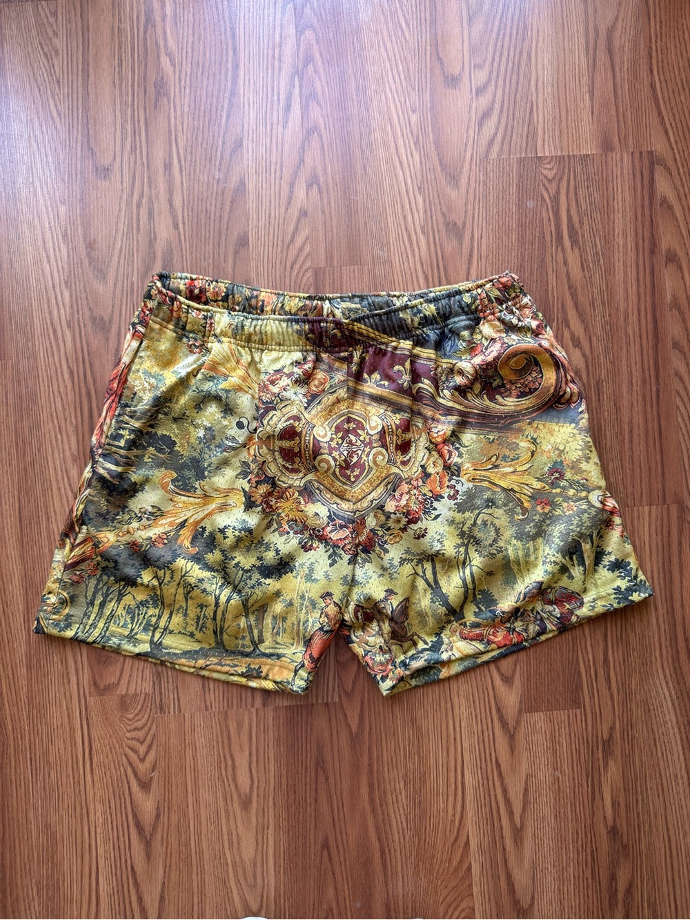 MNML Reversible Basketball Shorts XL Tapestry Print
